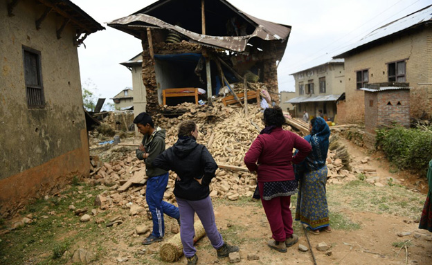 "תנאים קשים של מחסור". נפאל, בשבוע שעבר (צילום: עמותת "תבל בצדק")