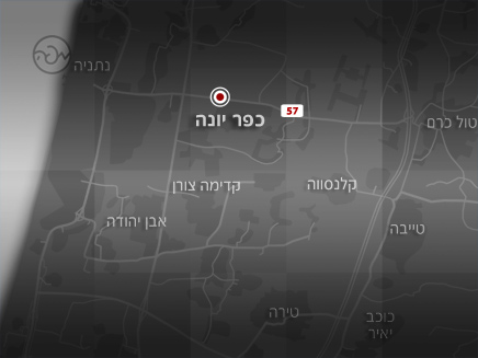 האזור בו אירעה התאונה (צילום: מפה)