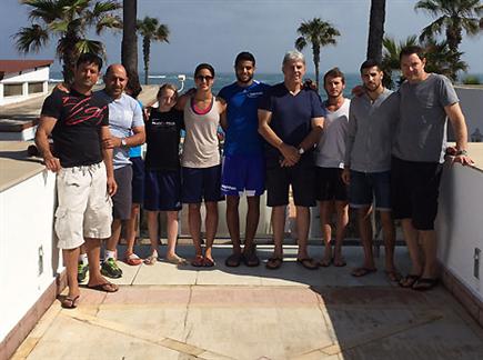 עכשיו הם רגועים. נבחרת הג'ודו במרוקו (צילום: ספורט 5)