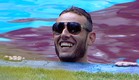 מושיק צוחק בבריכה  (צילום: מתוך האח הגדול VIP, שידורי קשת)