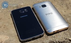 גלקסי S6 וה-HTC One M9 (צילום: tgspot.co.il)