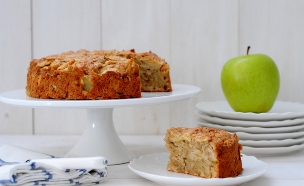 עוגת תפוחים  (צילום: שרית נובק - מיס פטל, אוכל טוב)
