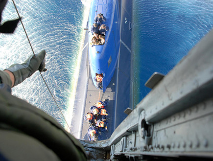 חילוץ אווירי מהים (צילום: אתר חיל האוויר)