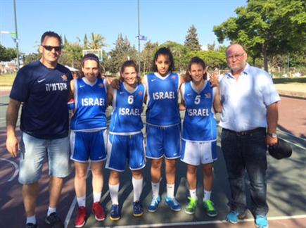 נבחרת הנערות 3X3, הראשונות שיוצאות עם מעמד רשמי (איגוד הכדורסל) (צילום: ספורט 5)
