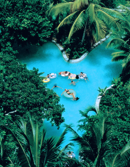 פארקי מים 02, מסלולי אבובים באווירה טרופית (צילום: atlantisbahamas)