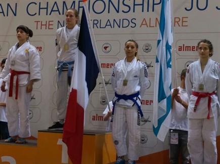 גאווה ישראלית באליפות אירופה (באדיבות: התאחדות אילת) (צילום: ספורט 5)