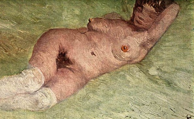 אישה ערומה שוכבת, 1887 (איור: ון גוך)