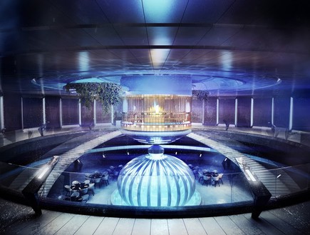 מלון מתחת למים, מרכז, Water Discus Hotel Dubai  (צילום: Water Discus Hotel Dubai )