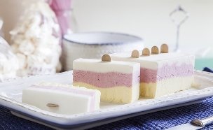 עוגת גלידה ב-3 צבעים (צילום: אסף אמברם, אוכל טוב)