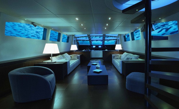 מלון מתחת למים, חדר אורחים, submarine_lounge_seating (צילום: submarine_lounge_seating)