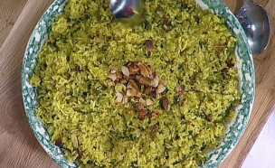 אורז עם ירקות, פיסטוקים ושקדים – חגי אייד (צילום: מתוך מאסטר שף 5, שידורי קשת)