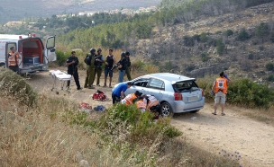 זירת הפיגוע בדולב, בשבוע שעבר (צילום: מתניה אהרונוביץ - סוכנות תצפית)