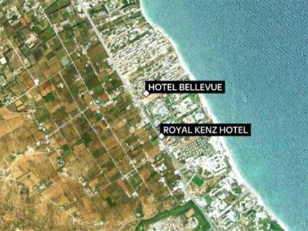 שני המלונות בטוניסיה שבהם אירעו מתקפות הטרור (צילום: sky news)