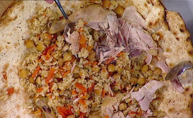 אורז עם עוף, חומוס, גזר ובצל – בנימין ויטלם (צילום: מתוך מאסטר שף 5, שידורי קשת)
