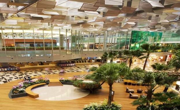הטרמינלים היפים בעולם (צילום: Singapore-Changi-Airport)