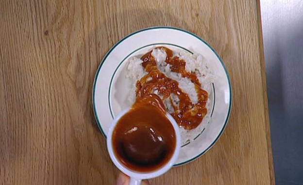  ג'ואנה - אורז מתוק בחלב ושמנת עם רוטב קרמל מלוח (צילום: מתוך מאסטר שף 5, שידורי קשת)