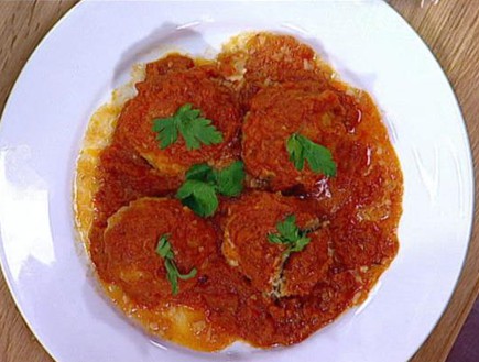 נורית אלנתן – קציצות אורז עם בשר ברוטב עגבניות  (צילום: מתוך מאסטר שף 5)
