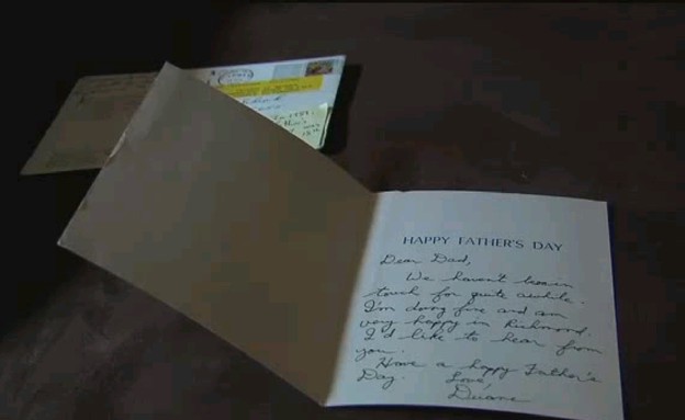 קיבל מכתב מבנו שנפטר לפני 20 שנה (צילום: ABC)