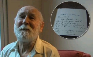 קיבל מכתב מבנו שנפטר לפני 20 שנה (צילום: ABC)