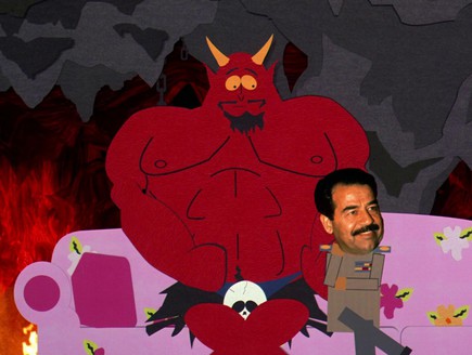 סדאם והשטן, סאות פארק (צילום: מתוך התכנית)