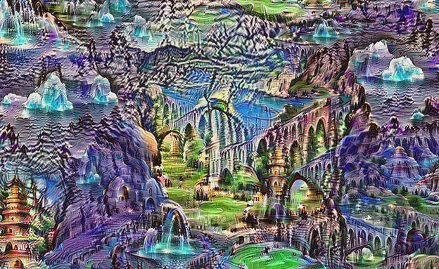 תמונה שנוצרה על ידי תוכנת Deep Dream של גוגל