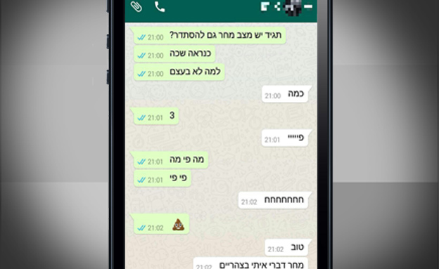 מתוך ההתכתבות בין הסוכנת לאחד החשודים