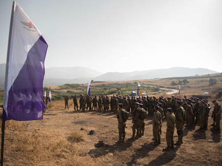 מאות צעירים התגייסו אתמול לחטיבה (צילום: דובר צה