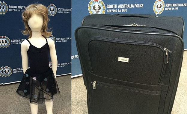 המזוודה שנמצאה באוסטרליה (צילום: דיילי מייל)