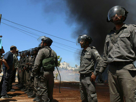 העימותים בבית אל (צילום: הלל מאיר - סוכנות תצפית)