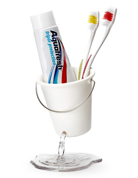 חדרי רחצה 08, כלי הומוריסטי למברשות שיניים של פלג דיזיין, מחיר-49  (צילום: דן לב)