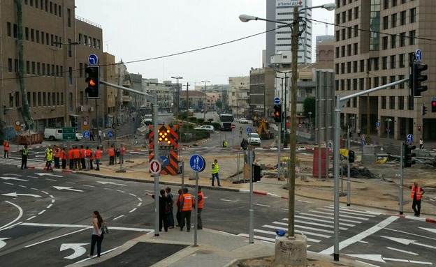 אתר העבודות, הבוקר (צילום: חדשות 2)