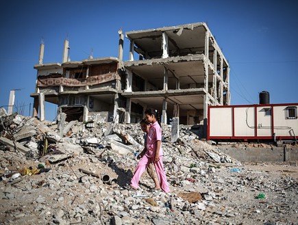 ההרס בעזה לאחר צוק איתן (צילום: Anadolu Agency, GettyImages IL)