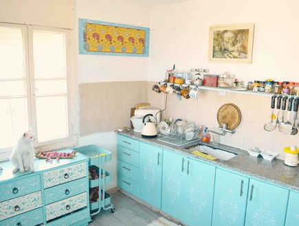 דירה במפרץ חיפה, מטבח  (צילום: ג'ני מוגילבסקיה)