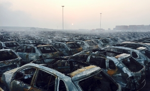 פיצוץ במפעל בסין (צילום: חדשות 2)