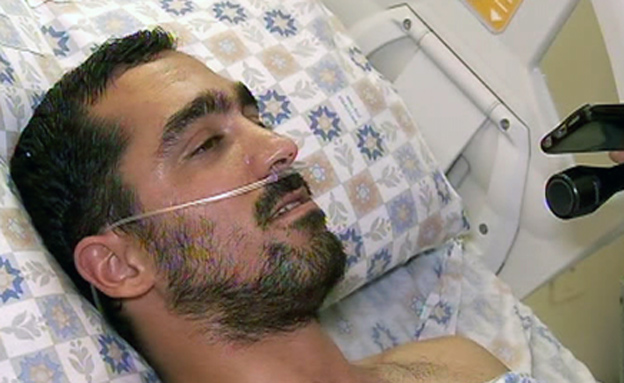 בן מויאל בבית החולים (צילום: חדשות 2)