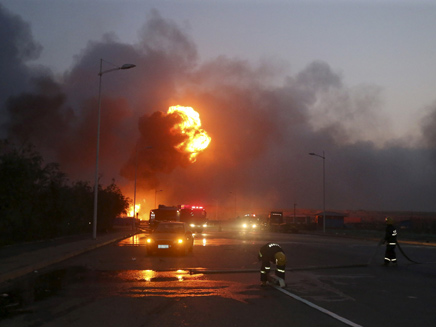 פיצוץ במפעל בסין (צילום: רויטרס)
