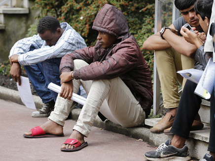 מהגרים בלמפדוזה, איטליה (צילום: רויטרס)