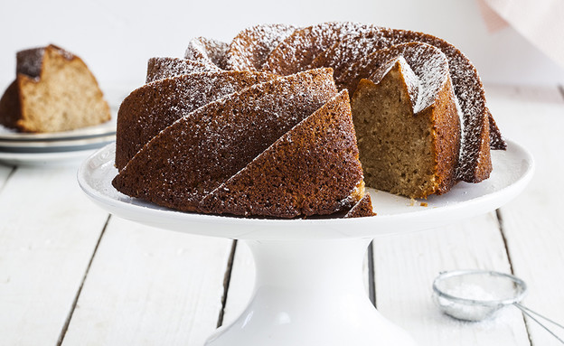 עוגת דבש, שקדים ולימון  (צילום: אסף אמברם, mako אוכל)