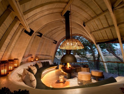 מלונות מעוצבים 07, מלון Sandibe Safari Lodge במורמי שבבוטסואנה, (צילום: World Architecture Festival)