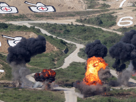 התרגיל בדרום קוריאה (צילום: Chung Sung-Jun, GettyImages IL)