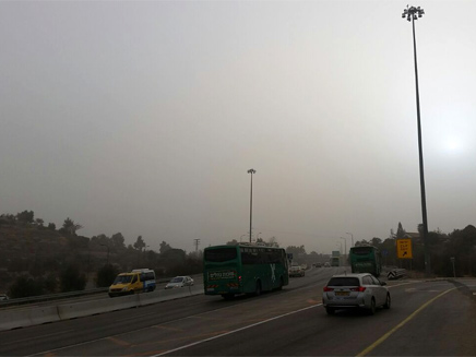 אוויר הרים עכור בבירה, היום (צילום: חדשות 2)