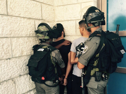 מעצר בג'בל מוכאבר לאחר התקרית (צילום: חטיבת דובר המשטרה)
