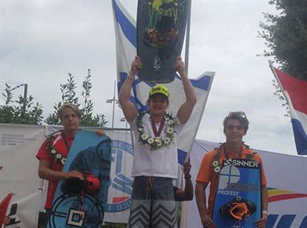אלוף אירופה, גיא פירר (איגוד סקי המים) (צילום: ספורט 5)