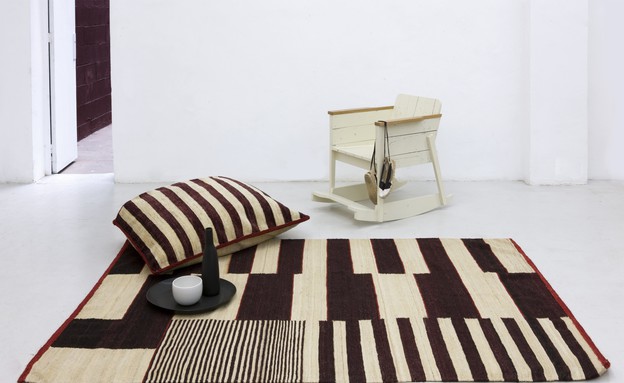טולמנ'ס -שטיח בטרנד הגיאומטרי ובצבעוניות של שחור לבן, בעיוצב נני  (צילום: יחצ טולמנ'ס)