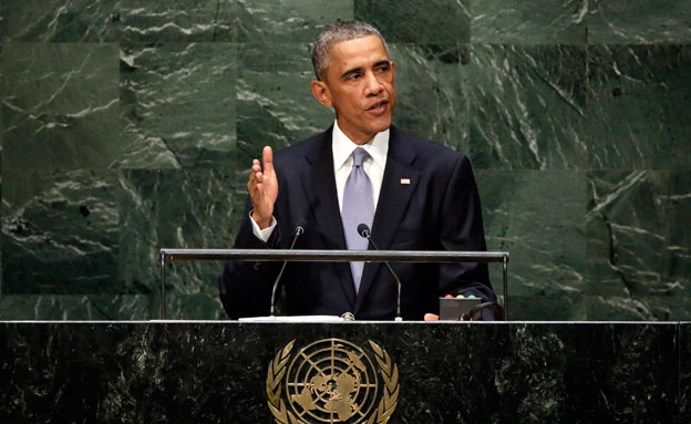 ברק אובמה בעצרת האו"ם (צילום: חדשות 2)