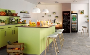 שיש 19, פרקט למינציה של EGGER  במראה שיש (צילום: יחצ כרמל FLOOR DESIGN)