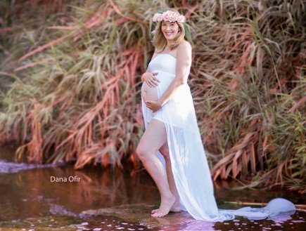 אורטל בירן גורפינקל בהריון (צילום: דנה אופיר)