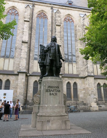 לייפציג, פסל יוהאן סבסטיאן באך (צילום: לירון מילשטיין)