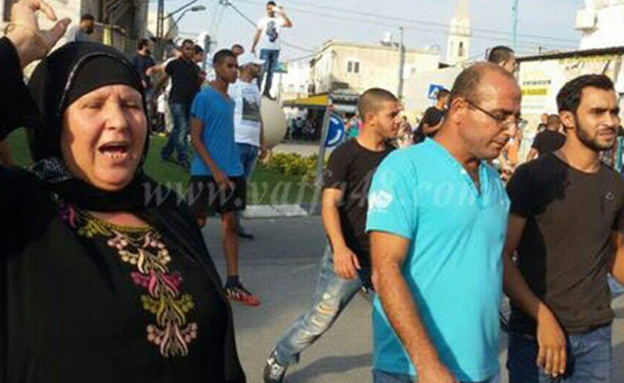 עשרה נעצרו, ההפגנה ברמלה (צילום: Yaffa48.com)