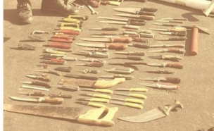הסכינים (צילום: דובר צה"ל, באדיבות גרעיני החיילים)
